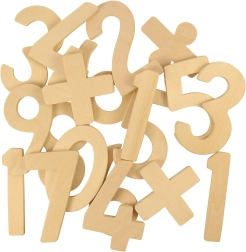 Bigjigs Toys koka cipari un zīmes bērniem