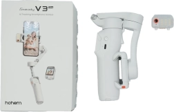 Hohem isteady v3 ultra white smartphone gimbal with ai tracking