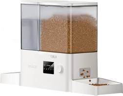 Rojeco 2-in-1 smart fountain and feeder for pets
