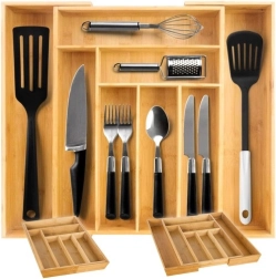 Bambusa izvelkamais atvilktnes organizētājs RUHHY