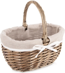 Pīts piknika grozs ar auduma ieliktni 32,5 × 24 × 32 cm