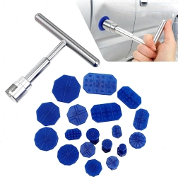 Virsbūves iespiedumu izvilkšanas komplekts ar slīdāmām āmur-pulleru un 18 vilkšanas tapām