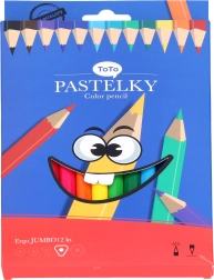 Krāsainie zīmuļi Jumbo ERGO 12 gab.