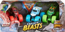 Monster Jam Charged Beasts – 3 monstru kravas auto komplekts 1:64