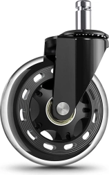Gumots riteņritenis biroja krēslam 76 mm – 1 gabals