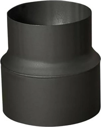 Dūmvadu cauruļu redukcija 180/160 mm, melna