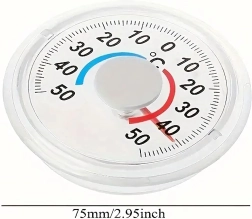 Pašlīmējamais analogais termometrs logam un interjeram −50 līdz +50 °C