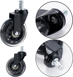 Caurspīdīgs kluss gumijas ritenītis krēslam