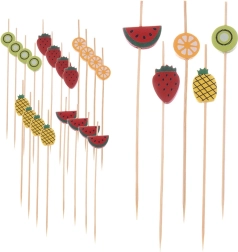 Bamboo cocktail toothpicks 12 cm, 20 pcs