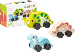 Jautrie dinozauri - koka komplekts, 3 daļas