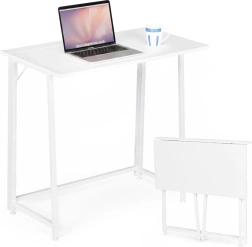 Salokāms datorgalds 80 × 45 cm, balts, ModernHome
