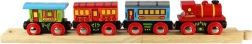 Bigjigs Rail pasažieru vilciens ar 2 sliedēm