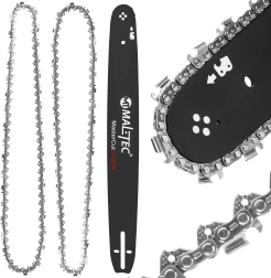 Komplekts ķērzāģim 18" – vadotne un 2 ķēdes 0,325"