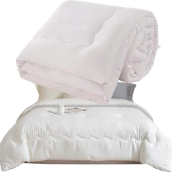 Vissezonu elpojoša, silta ziemas sega 160 × 200 cm, balta