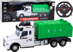 Zaļš RC auto ar tālvadību un efektiem