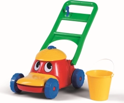 Jautrs plastmasas zāles pļāvējs bērniem