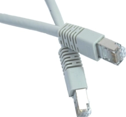 Ekranēts patch vads FTP kat.6 ar spraudni 15 m pelēks