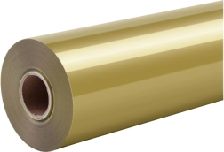 Termotransfera plēve HTVRONT Pure zelta 30,5 cm × 1,8 m