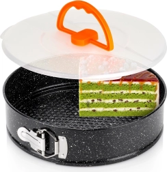 Springform cake pan with removable rim and lid 26 cm