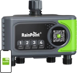 Laistīšanas vadības bloks ar 4 zonām un Wi‑Fi vārteju RAINPOINT