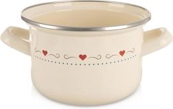 Emalēts katls TONCA 16 cm, 1,4 l – krēmkrāsas