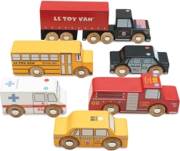Koka automašīnas Ņujorka – komplekts 6 gab. Le Toy Van