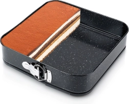 Izplešama granīta kvadrātveida cepšanas forma 28 × 28 × 6,8 cm