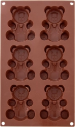 Silikona cepamforma lāčiem 30 × 17,5 × 2 cm