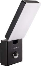Āra LED sienas gaismeklis ar PIR sensoru 10 W, IP65, 4000 K
