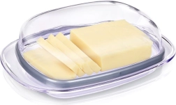 Caurspīdīga plastmasas sviesta trauciņš bez BPA