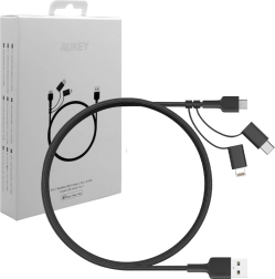 CB-BAL5 nylon cable 3-in-1 Quick Charge micro USB | USB-C | Lightning | 1.2 m cable