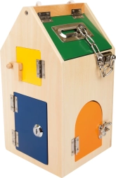 small foot motorikas namiņš ar slēdzenēm