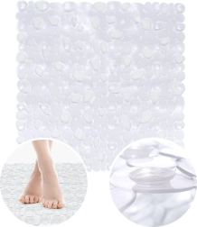 Caurspīdīgs neslīdošs dušas paklājiņš 51 × 51 cm