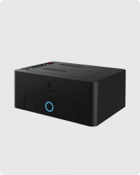 Icy Box dokstacija un klonēšanas stacija 2× 2,5"/3,5" SATA HDD/SSD ar USB 3.0, UASP un SATA III