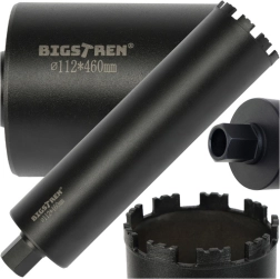 Dimanta kroņurbis BIGSTREN 112 × 460 mm, vītne 1.1/4 UNC