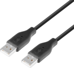 USB kabelis AM-AM 1,8 m, melns