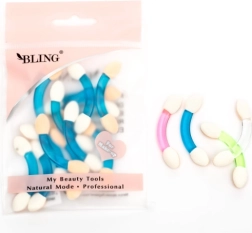 Divpusējs putuplasta acu ēnu aplikators BLING, 12 gab. komplekts