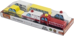 Koka automašīnītes bērniem – 6 transportlīdzekļu komplekts