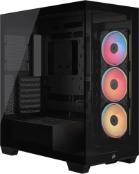 Mid-Tower Computer Case 3500X LXR LINK TG, Black