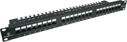 UTP plākstera panelis Cat 6, 24 porti, LSA ar plauktu, 1U