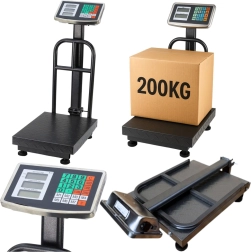 Elektroniskie platformas svari 200 kg ar LCD displeju