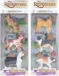 Set of plastic dogs (3 pcs)