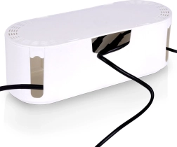 Balts kabeļu organizators ar ventilācijas atverēm VILDE