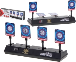 Elektroniska šaušanas mērķa sistēma ar 4 mērķiem un digitālo skaitītāju