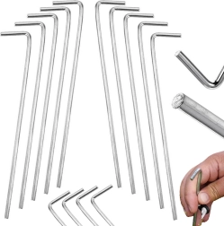 Tērauda telšu mieti L 24 cm – komplekts 10 gab.