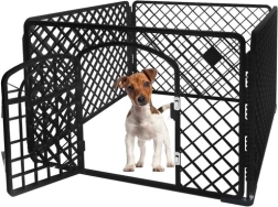 Plastisks mājdzīvnieku aploks 90 × 90 × 60 cm