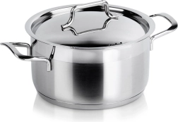 Nerūsējošā tērauda katls ar vāku ANETT 18 cm, 2,3 l