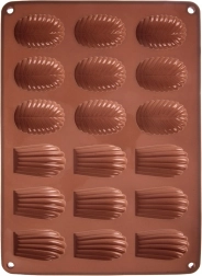 Silikona forma cepumiem un pralinēm 34 × 25 × 1 cm, brūna