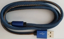 USB Cable 8 pin Premium Denim 2 m