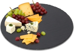 Apaļs šīfera servēšanas dēlis 30 cm